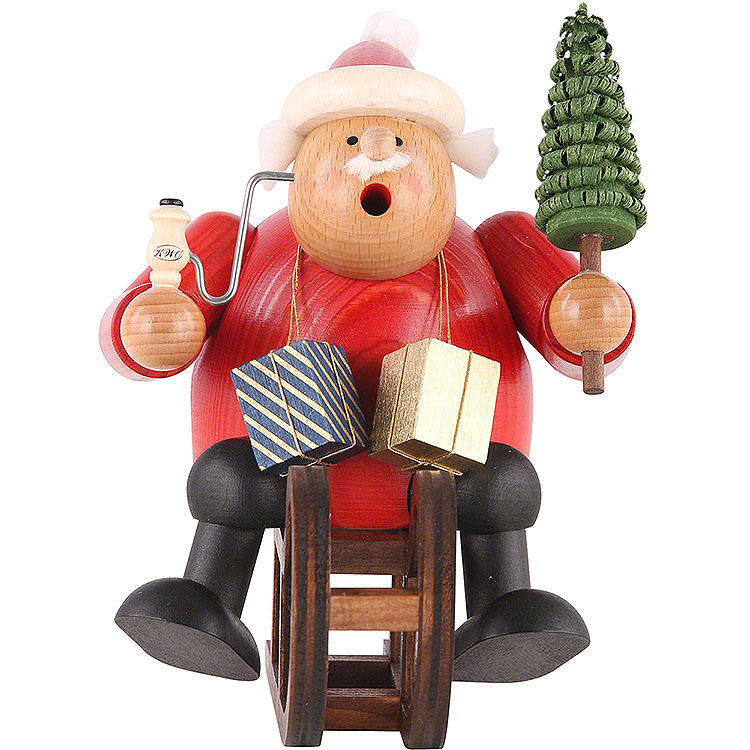 Räuchermännchen Weihnachtsmann mit Schlitten (18 cm) von KWO