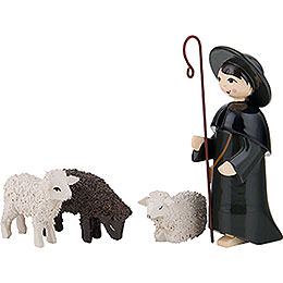 Ulmik Krippenfiguren-Set Hirte mit Schafen